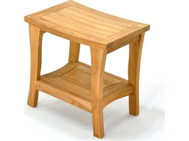 Teak Smith Melbourne Bench Small TESMELBOURNETEAKSHOWERBENCHWITHSHELFSMALL