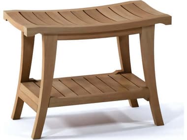 Teak Smith Milan Bench Medium TESMILANTEAKSHOWERBENCHWITHSHELFMEDIUM