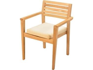Teak Smith Montana Stacking Captain Dining Arm Chair TESMONTANA