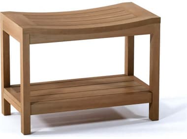 Teak Smith Praha Bench Medium TESPRAHATEAKSHOWERBENCHWITHSHELFMEDIUM