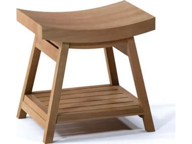 Teak Smith Roma Bench Small TESROMATEAKSHOWERBENCHWITHSHELFSMALL