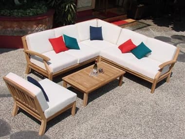Teak Smith Samurai 5 Pieces Sectional Lounge Set TESSAMURAISECTIONALSET1