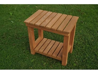 Teak Smith Busselton Shower Resort Bath Pool Bench with Shelf TESSHOWERBENCHBUSSELTON