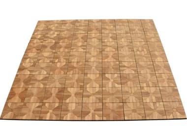 Teak Smith Grade-A Teak Wood 12x12 DIY Deck Interlocking 12 Tiles Box TESTEAKTILEBOXOF12