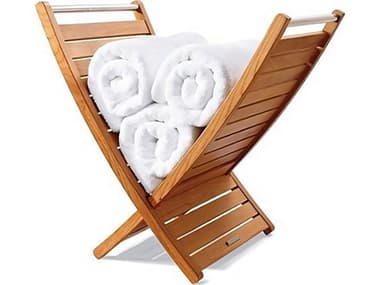 Teak Smith Bath Shower Spa Room Teak Towel Holder TESTOWELHOLDERLARGE