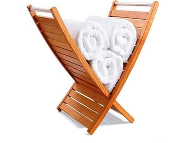 Teak Smith Magazine Rack / Bath Shower Spa Teak Towel holder Small TESTOWELHOLDERSMALL
