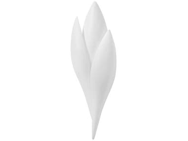 Troy Lighting Rose 18" Tall 1-Light Gesso White Wall Sconce TLB1318GSW
