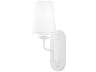 Troy Lighting Moe 17" Tall 1-Light White Wall Sconce TLB1621GSW