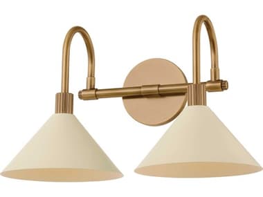 Troy Lighting Jovani 2-Light Patina Brass Soft Sand Vanity Light TLB1810PBRSSD