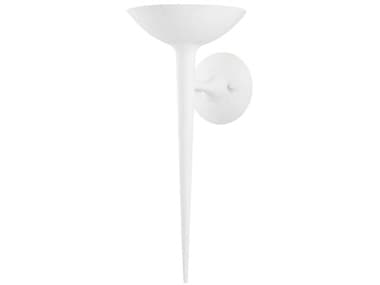 Troy Lighting Cecilia 18" Tall 1-Light White Wall Sconce TLB2601GSW