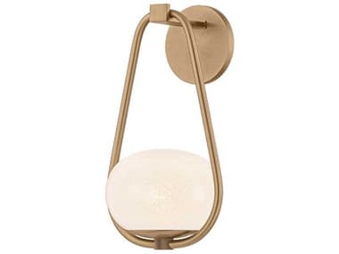 Troy Lighting Decker 1-Light Patina Brass Wall Sconce TLB3015PBR