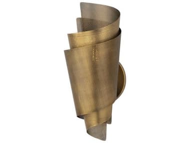 Troy Lighting Blaisdell 1-Light Patina Brass Wall Sconce TLB3513PBR