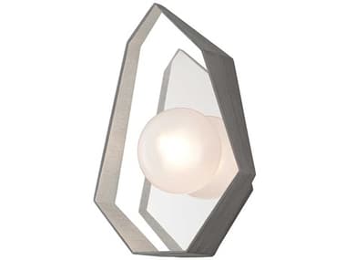 Troy Lighting Origami 14" Tall 1-Light Graphite With Silver Leaf Glass LED Wall Sconce TLB5531