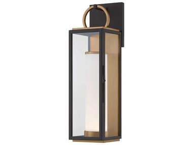 Troy Lighting Gareth 1-Light Outdoor Wall Light TLB6718PBRTBK