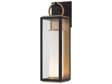 Troy Lighting Gareth 1-Light Outdoor Wall Light TLB6723PBRTBK