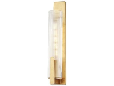 Troy Lighting Malakai 19" Tall 1-Light Vintage Gold Leaf Glass Wall Sconce TLB6918VGL
