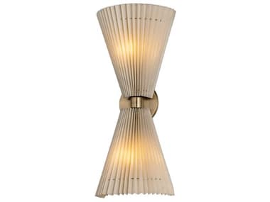 Troy Lighting Dell 2-Light Patina Brass Wall Sconce TLB8021PBR
