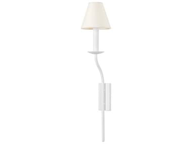 Troy Lighting Lomita 25" Tall 1-Light Gesso White Wall Sconce TLB8825GSW