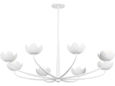 Troy Lighting Arcata 8-Light Gesso White Chandelier TLF2048GSW