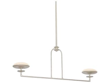 Troy Lighting Pacific 2-Light Warm Silver Leaf Linear Island Pendant TLF2108WSL