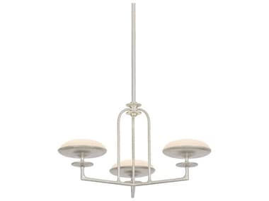 Troy Lighting Pacific 3-Light Warm Silver Leaf Candelabra Chandelier TLF2127WSL