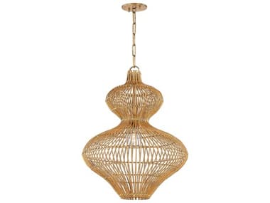 Troy Lighting Chandler Mclellan Irvine 1-Light Patina Brass Pendant TLF3820PBR