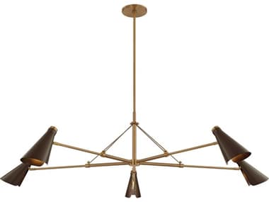 Troy Lighting Andersen 5-Light Patina Brass Bronze Chandelier TLF4369PBRBRZ