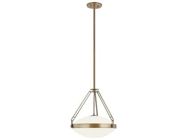 Troy Lighting Kade 1-Light Patina Brass Pendant TLF4516PBR