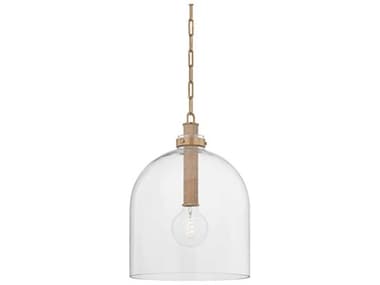 Troy Lighting Kori 1-Light Patina Brass Cylinder Pendant TLF4916PBR
