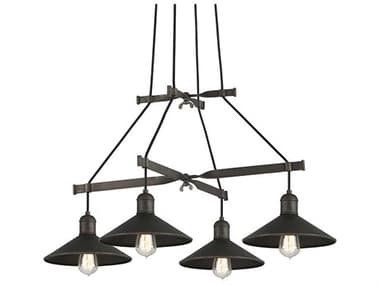 Troy Lighting Mccoy 4-Light Vintage Bronze Island Pendant TLF5427