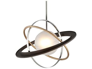 Troy Lighting Apogee 30" 1-Light Bronze Glass LED Globe Pendant TLF5513
