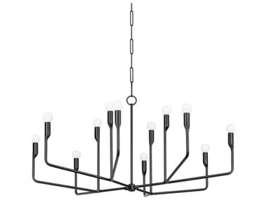 Troy Lighting Norman Forged Iron 12-light 42'' Wide Large Chandelier TLF9242FOR