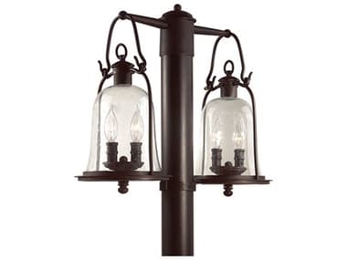 Troy Lighting Owings Mill Natural Bronze Four-Light 21'' Wide Outdoor Post Light TLP9464NB
