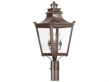 Troy Lighting Dorchester English Bronze Three-Light 11'' Wide Outdoor Post Light TLP9496EB