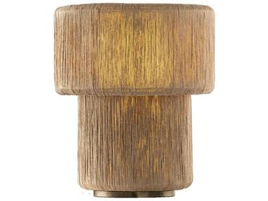 Troy Lighting Kenai Patina Brass Abaca String Brown Table Lamp TLPTL2020PBR