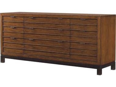 Tommy Bahama Ocean Club Oceania 74" Wide 9-Drawers Brown Solid Wood Dress TO010536233