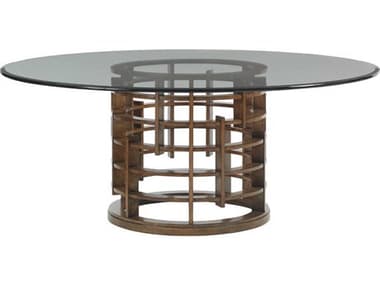 Tommy Bahama Island Fusion Meridien 60" Round Glass Dining Table TO01055687560C