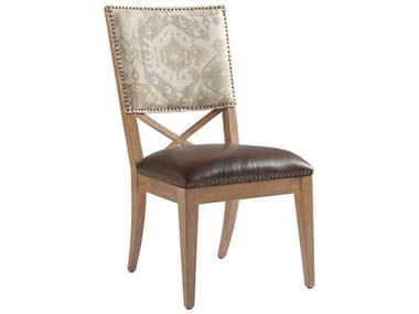 Tommy Bahama Los Altos Brown Leather Upholstered Side Dining Chair TO01056688041