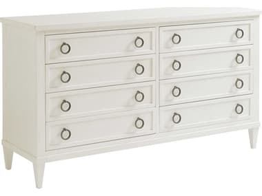 Tommy Bahama Ocean Breeze Kings Bay 68" Wide 8-Drawers White Solid Wood Double Dress TO010570222