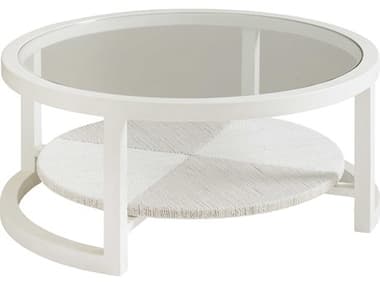 Tommy Bahama Ocean Breeze Pompano 44" Round Glass Cocktail Table TO010570947