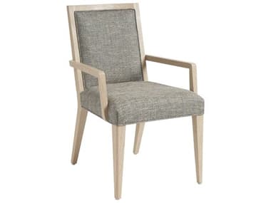 Tommy Bahama Sunset Key Nicholas Fabric Gray Upholstered Arm Dining Chair TO01057888140