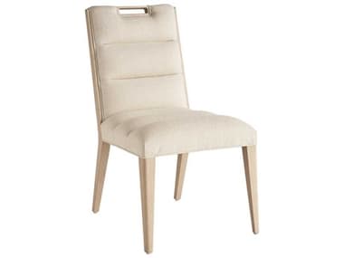 Tommy Bahama Aiden Channeled Upholstered Side Chair Oak Wood Beige Fabric Dining TO01057888201