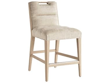 Tommy Bahama Sunset Key Greer Channeled Fabric Upholstered Sand Drift Counter Stool TO01057889540