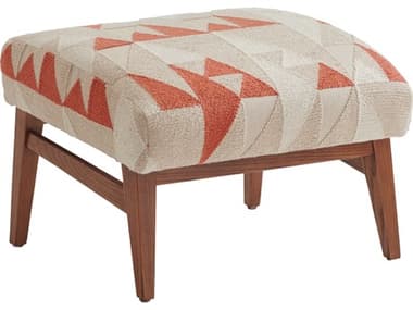 Tommy Bahama Palm Desert 24" Mesa Beige Fabric Upholstered Ottoman TO0118964440