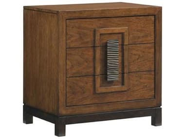 Tommy Bahama Island Fusion Isabela 30&quot; Wide 3-Drawers Brown Solid Wood Nightstand TO556621
