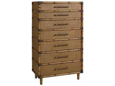 Tommy Bahama Twin Palms 34" Wide 7-Drawers Brown Accent Che TO558306