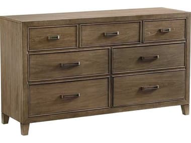 Tommy Bahama Cypress Point Lockeport 68" Wide 7-Drawers Brown Solid Wood Dress TO561234