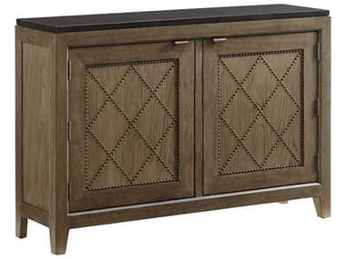 Tommy Bahama Cypress Point " Wide Gray Solid Wood Accent Che TO561973