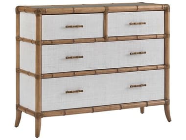 Tommy Bahama Key Biscayne Brown Bamboo Wood Accent Chest TO580973