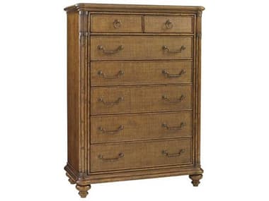 Tommy Bahama Bali Hai 42" Wide 7-Drawers Brown Accent Che TO593307